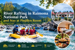 River rafting near Raimona National Park and accommodation at Pinjillyn Resort